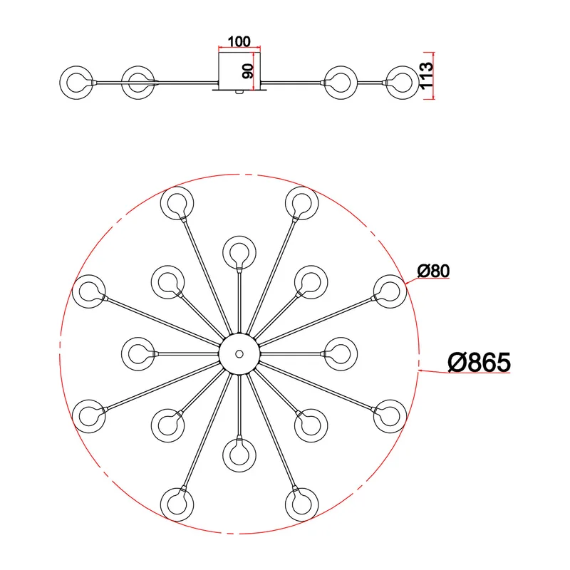 Люстра FR5242CL-16W Знаменитость G4x16 Freya 12