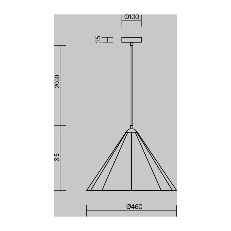 Подвесной светильник Акустический фетр / Felt Acoustic Freya FR5479PL-01W 7