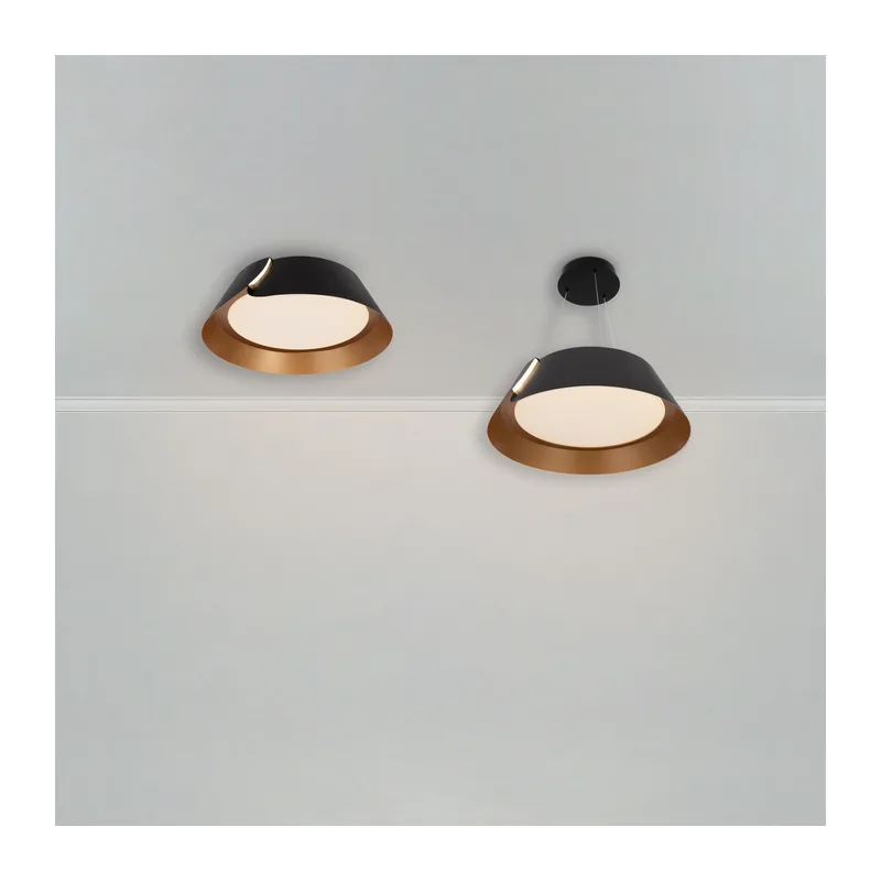 Подвесной светильник FR6092PL-L72GB Портал / Portal 65 Вт LED с пультом ДУ Freya 6