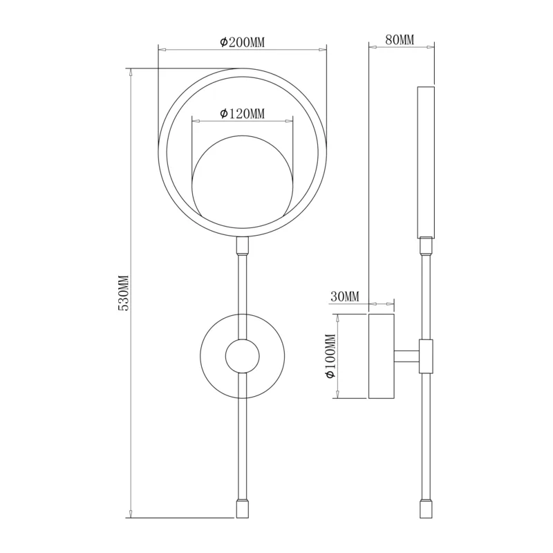 Настенный светильник (бра) FR6110WL-L12GB Бисерный / Beady 11 Вт LED Freya 11