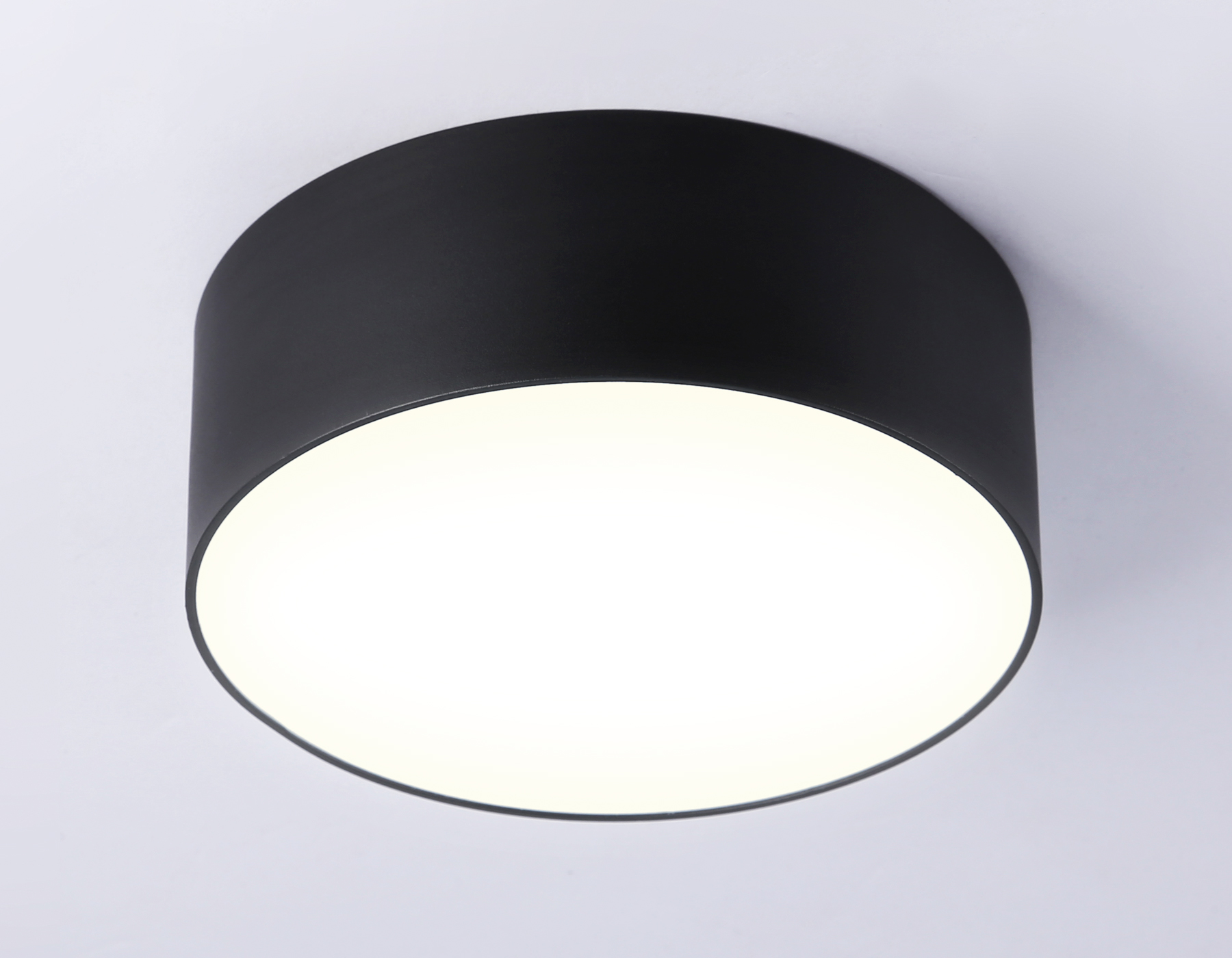 Потолочный светодиодный светильник FV5513 BK черный LED 15W 3000K D120*58 (Без ПДУ) Ambrella Light 15