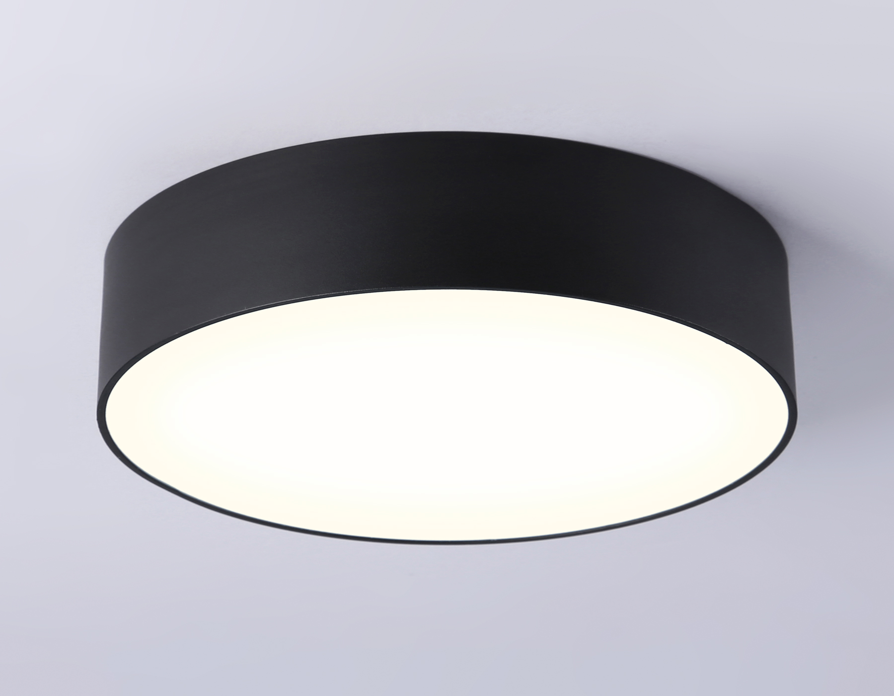 Потолочный светодиодный светильник FV5517 BK черный LED 18W 3000K D160*58 (Без ПДУ) Ambrella Light 15