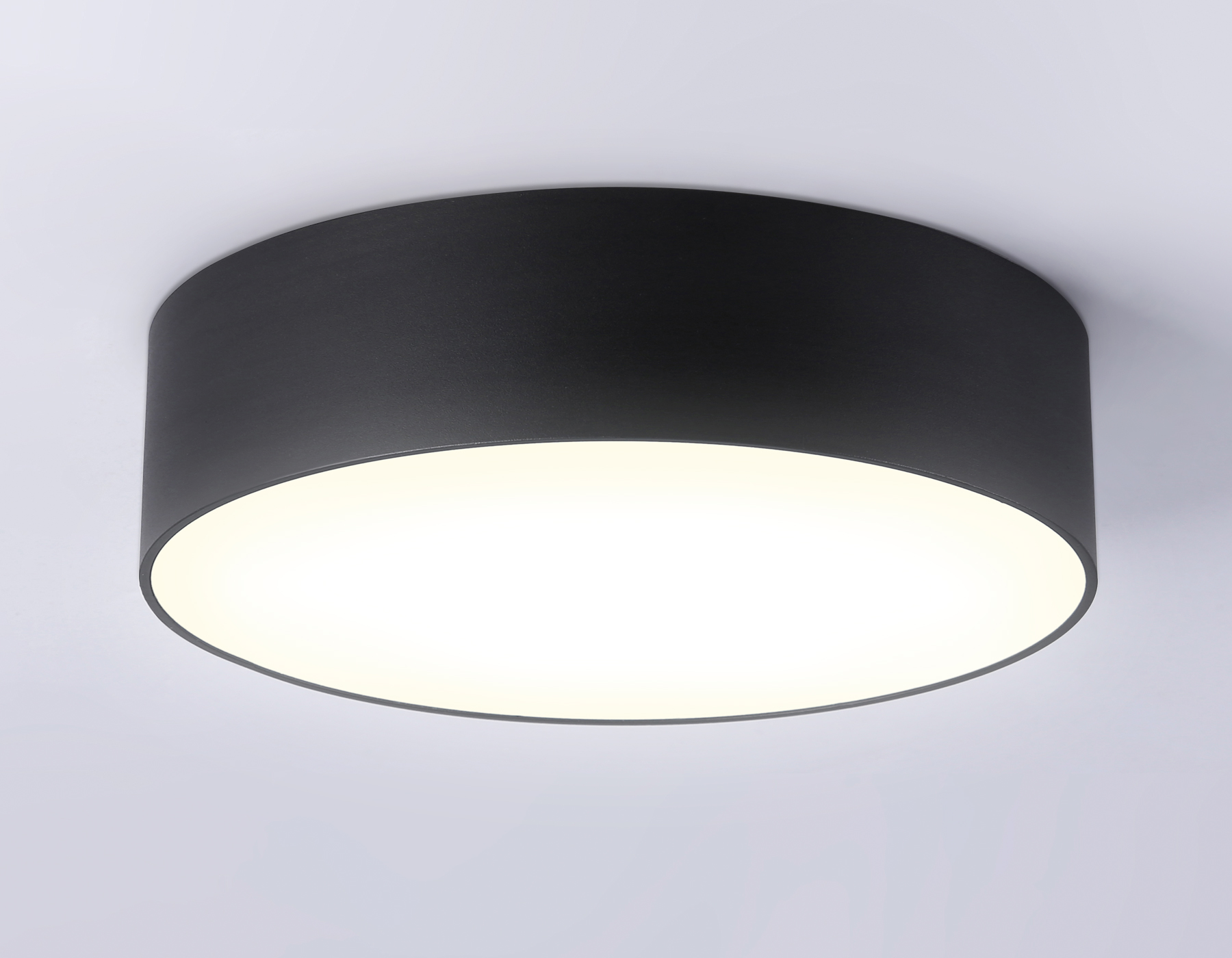 Потолочный светодиодный светильник FV5517 BK черный LED 18W 3000K D160*58 (Без ПДУ) Ambrella Light 16