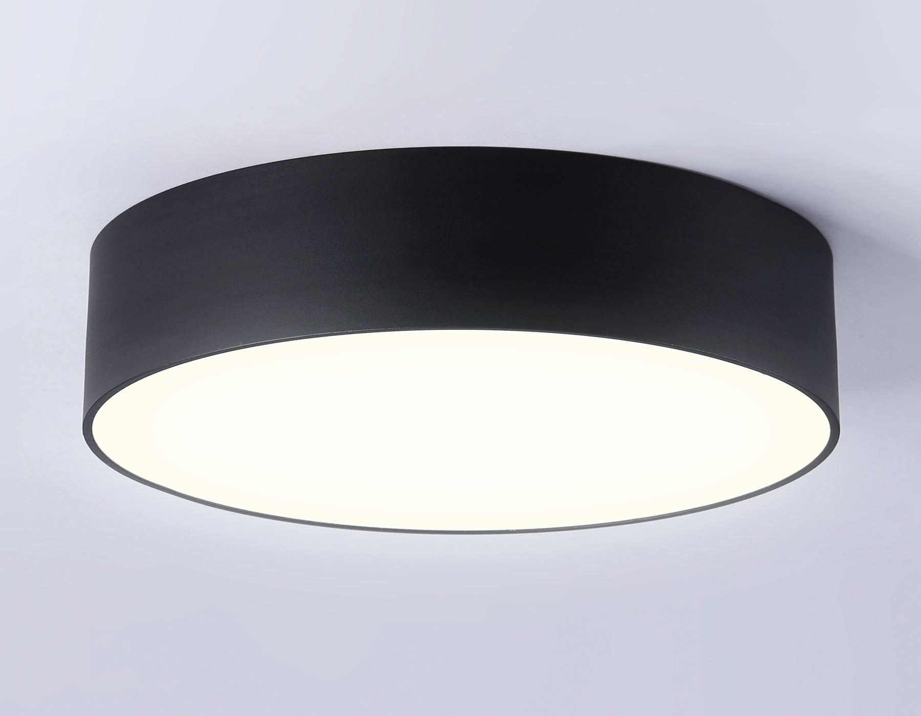 Потолочный светодиодный светильник FV5521 BK черный LED 26W 3000K D220*58 (Без ПДУ) Ambrella Light 16