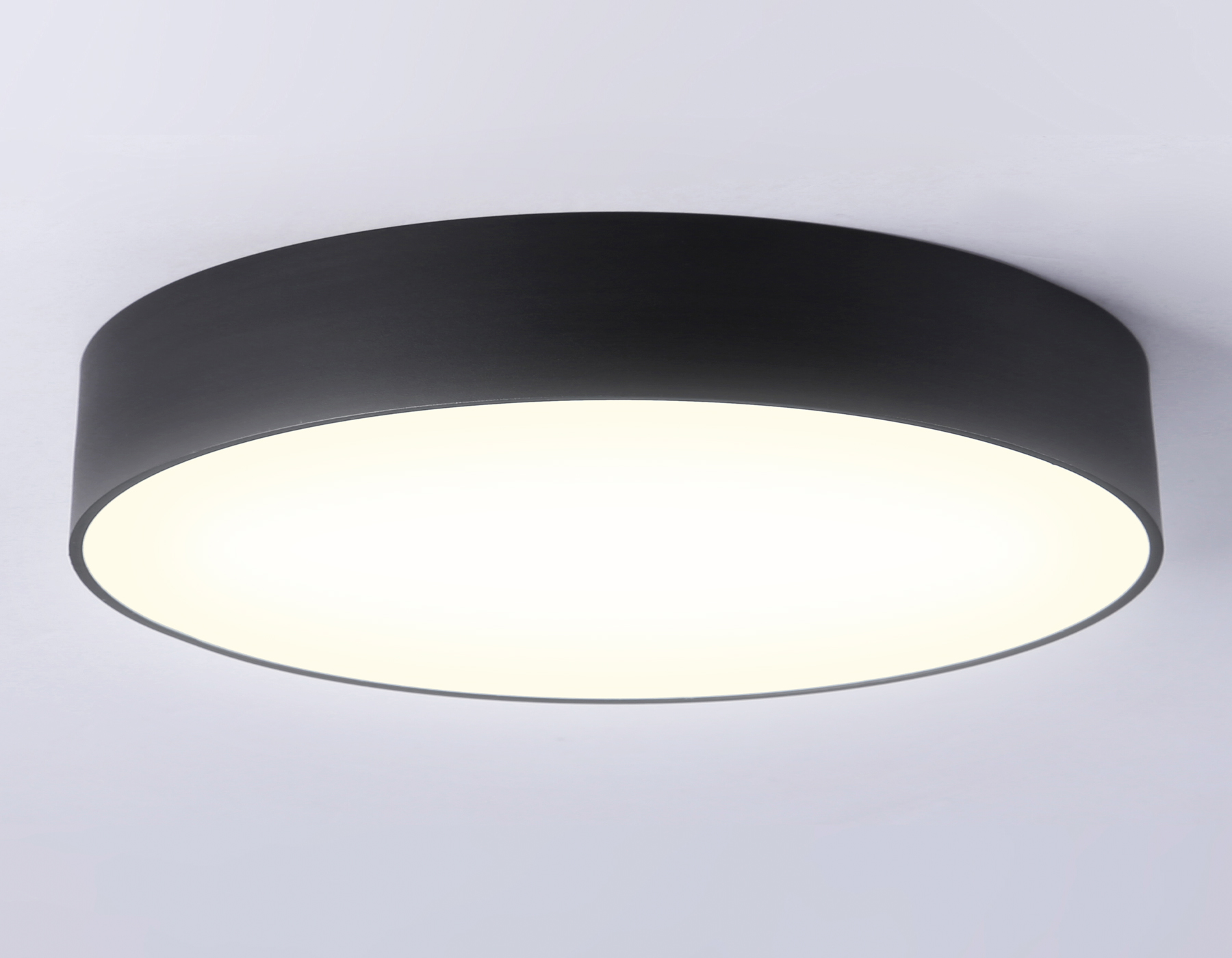 Потолочный светодиодный светильник FV5529 BK черный LED 45W 3000K D400*58 (Без ПДУ) Ambrella Light 15
