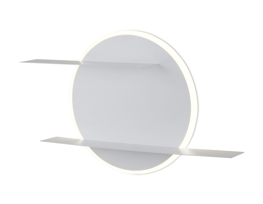 Настенный светодиодный светильник с полками FW102 WH/S белый/песок LED 4200K 28W 420*250*120 Ambrella Light 4
