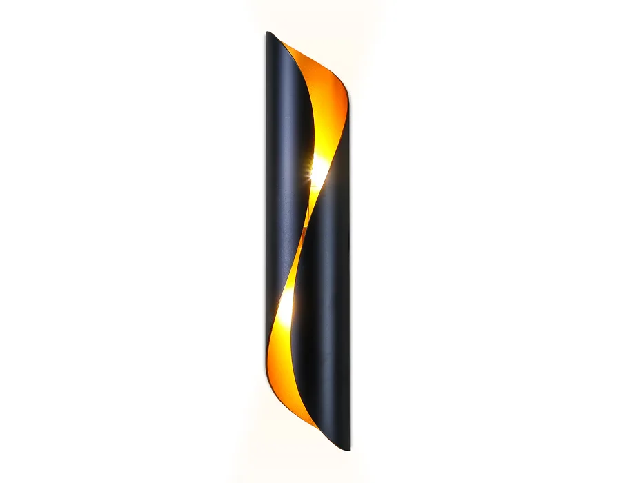 Настенный светильник G9*2 FW241 BK/GD черный/золото G9/2 max 40W 400*80*100 (лампы LED G9 7W 4200K в комплекте) Ambrella Light 4