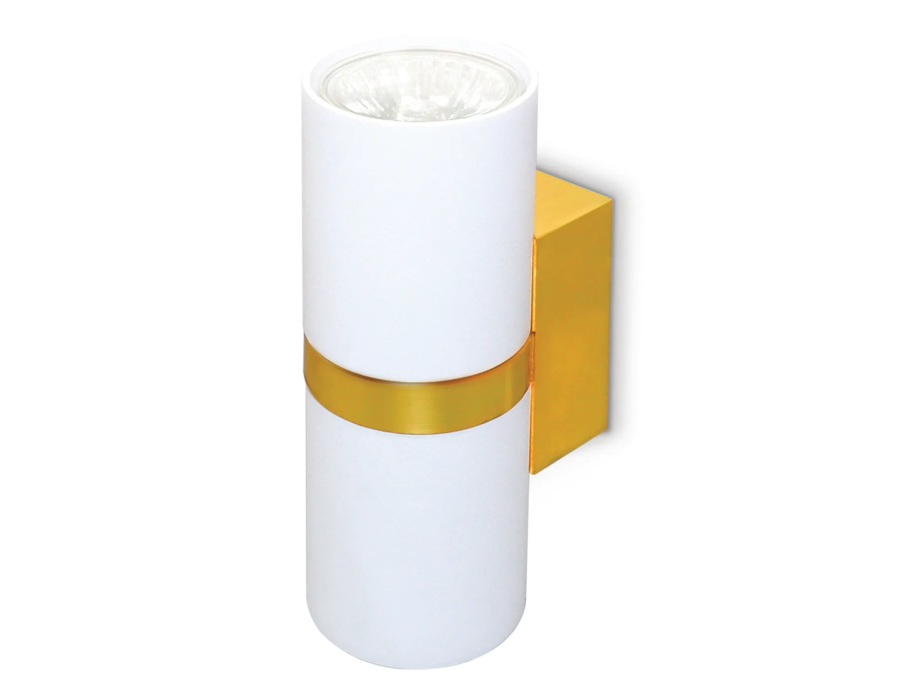 Настенный светильник 2*GU10 FW242/2 WH/GD белый/золото GU10*2 max 12W 155*60*76 Ambrella Light 5