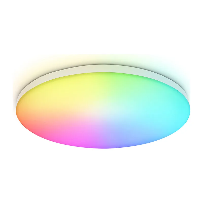 Умный светодиодный светильник с пультом 3000K-6500K+RGB 20Вт IP54 (Tuya,Smart Home,Яндекс Алиса) FZ2001 WH белый IP54 20W 3000K-6500K+RGB Wi-Fi Алиса/Tuya/Smart Home/Alexa D300*55 (ПДУ ИК) Ambrella Light 9