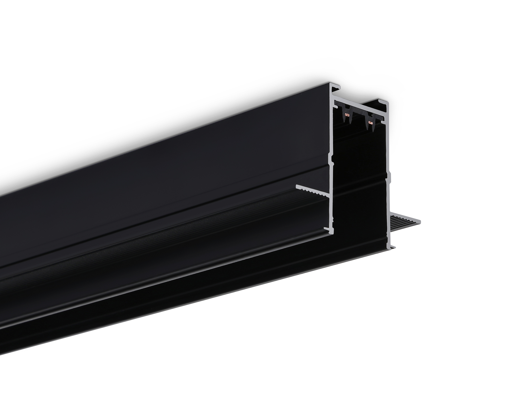 Шинопровод встраиваемый под ГКЛ 12,6мм Magnetic 25мм 220V GL1010 BK черный IP20 220V 2000*62.5*56 Ambrella Light 10