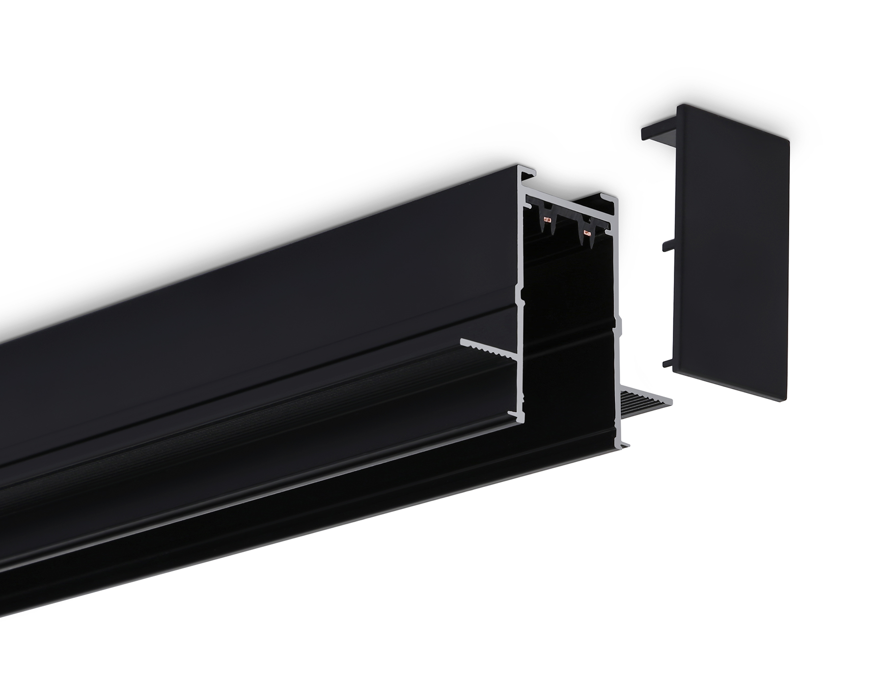 Шинопровод встраиваемый под ГКЛ 12,6мм Magnetic 25мм 220V GL1010 BK черный IP20 220V 2000*62.5*56 Ambrella Light 11