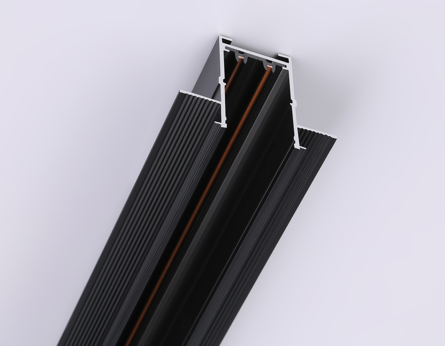 Шинопровод встраиваемый под ГКЛ 12,6мм Magnetic 25мм 220V GL1010 BK черный IP20 220V 2000*62.5*56 Ambrella Light 12