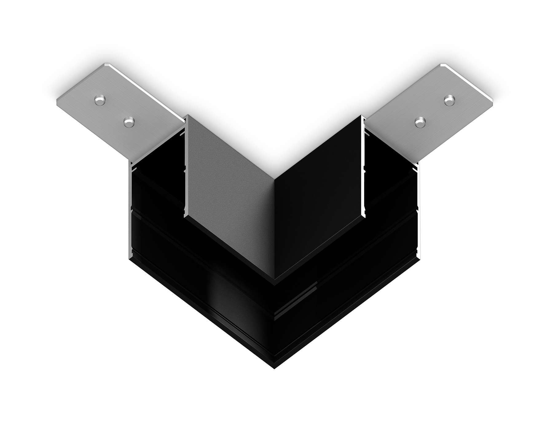 Коннектор угловой для накладного шинопровода Magnetic 25мм 220V GL1032 BK черный коннектор угловой для накладного шинопровода Magnetic 220V 80*80*52 Ambrella Light 6