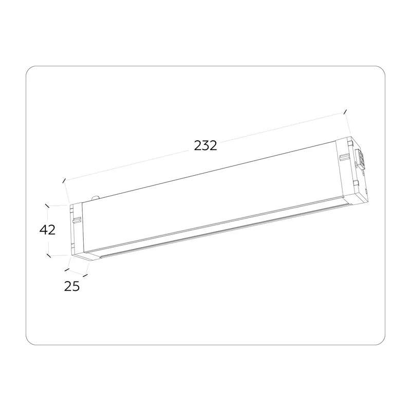 Трековый линейный светильник с памятью Switch-3CCT 3000K-6000K 9Вт 120° GL1262 BK черный IP20 9W 3000K-6400K 220V 120° 232*25*42 (Без ПДУ) Ambrella Light 9