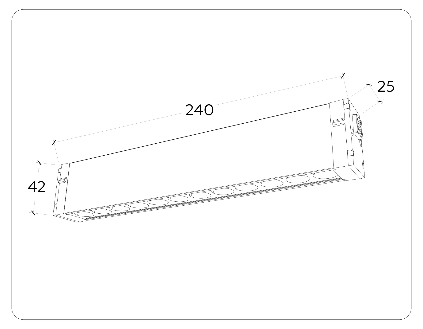 Трековый линейный светильник с памятью Switch-3CCT 3000K-6000K 12Вт 24° GL1301 WH белый IP20 12W 3000K-6400K 220V 24° 232*25*42 (Без ПДУ) Ambrella Light 8