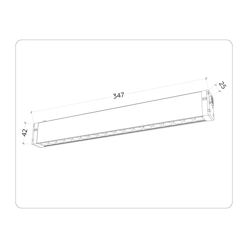 Трековый линейный светильник с памятью Switch-3CCT 3000K-6000K 15Вт 24° GL1311 WH белый IP20 15W 3000K-6400K 220V 24° 342*25*42 (Без ПДУ) Ambrella Light 3
