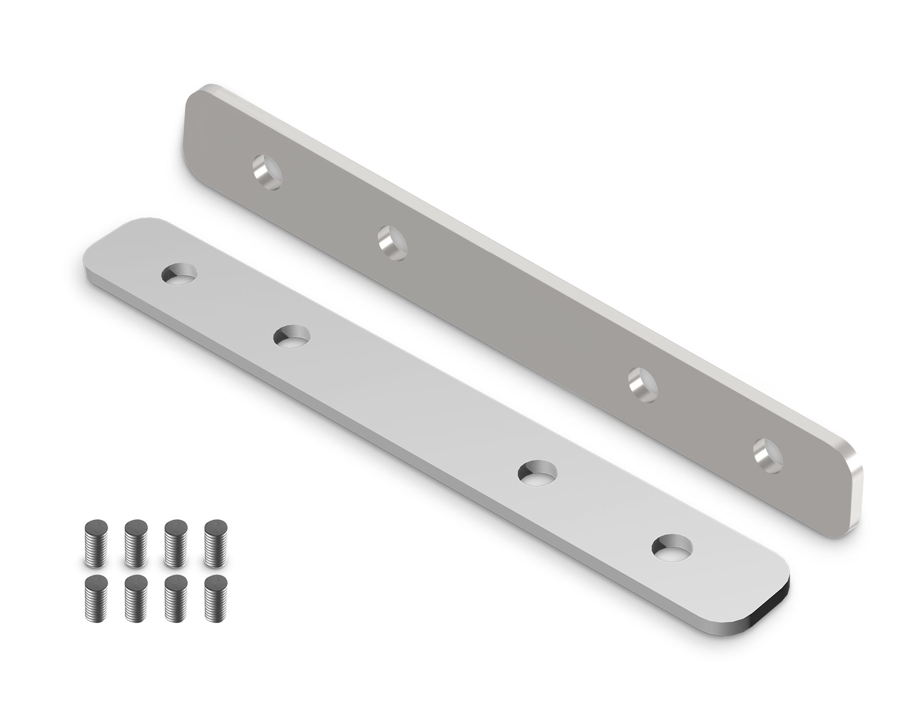 Комплект прямых соединителей для шинопровода Magnetic standard 48V 10mm 2шт GL2006 AL алюминий 40*40*1,5 2шт Ambrella Light 5