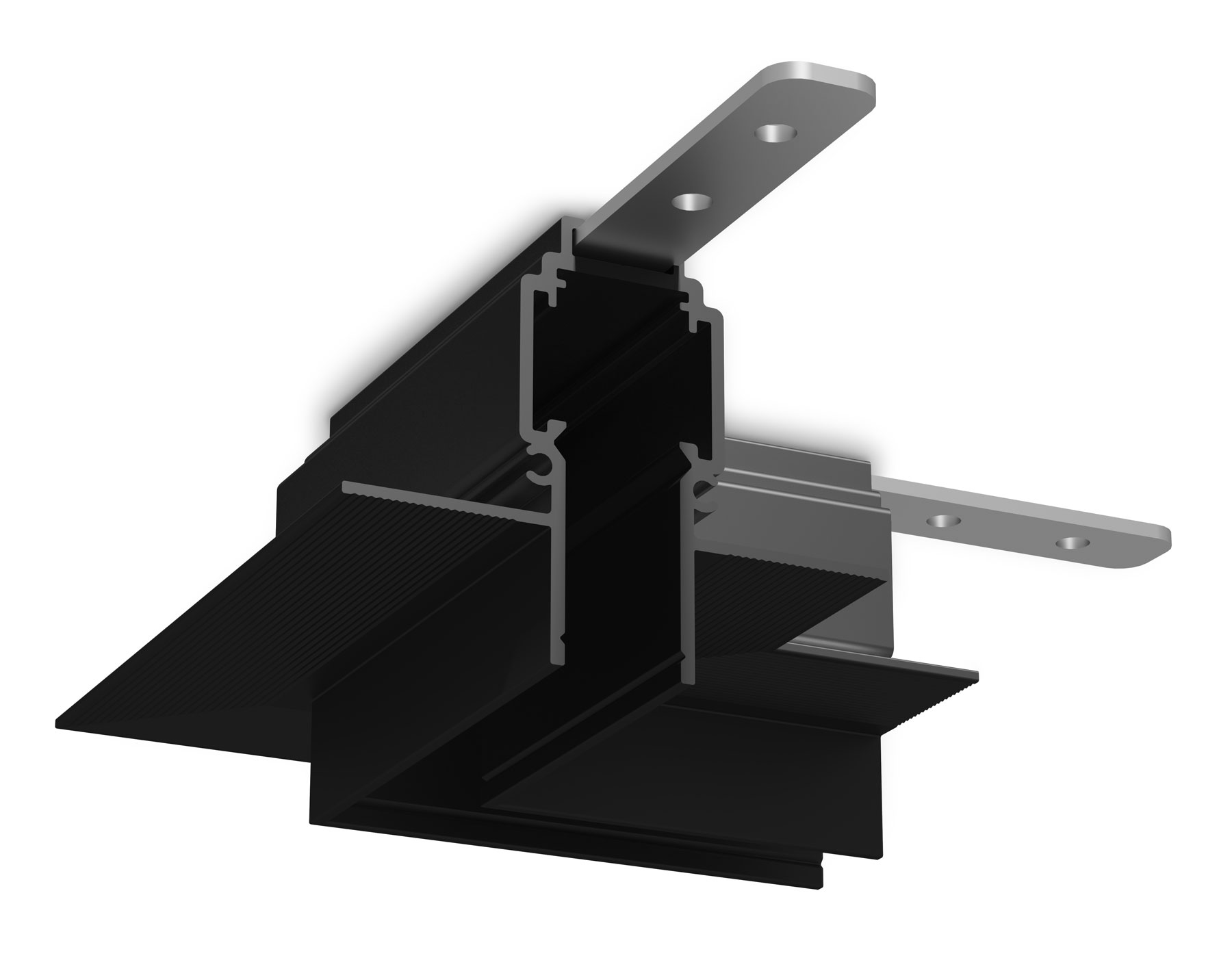 Комплект прямых соединителей для шинопровода Magnetic standard 48V 10mm 2шт GL2006 AL алюминий 40*40*1,5 2шт Ambrella Light 6