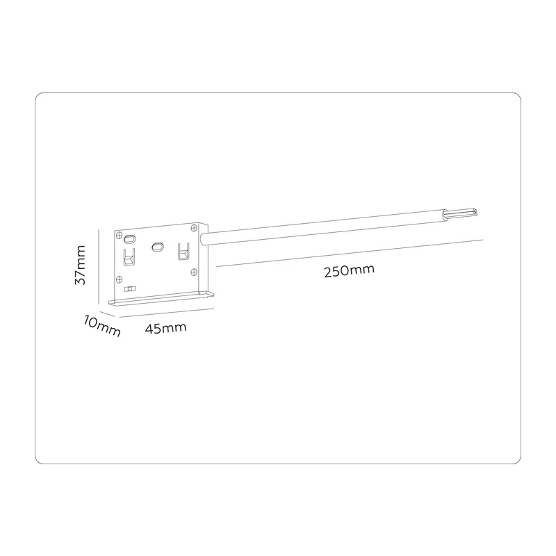 Ввод питания Magnetic 10 48В белый GL2024 WH белый IP20 48В 50*10*37 Ambrella Light 2