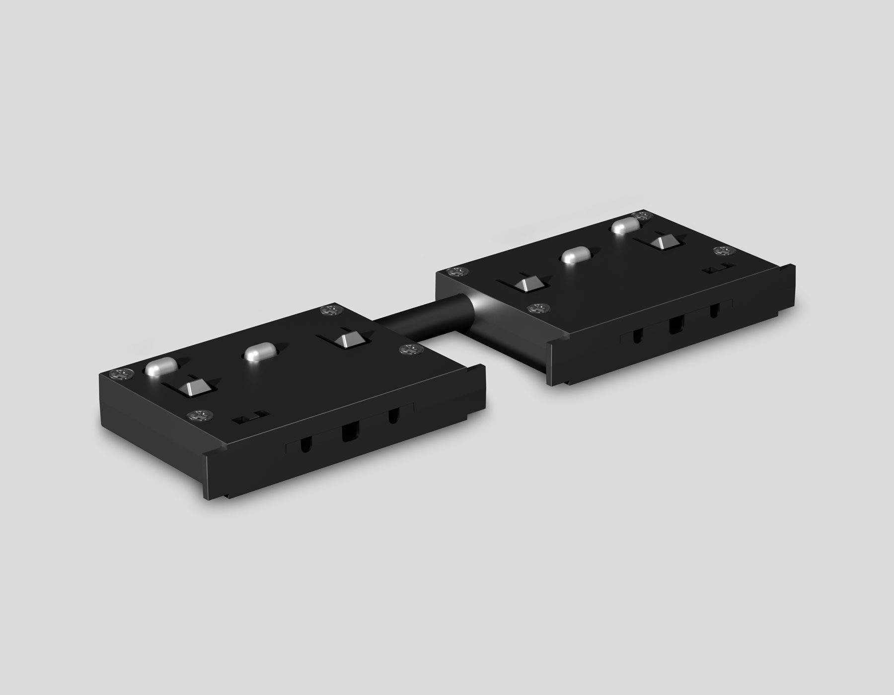 Коннектор питания прямой для шинопровода Magnetic standard 48V 10mm GL2030 BK черный IP20 48V 120*10*37 Ambrella Light 5