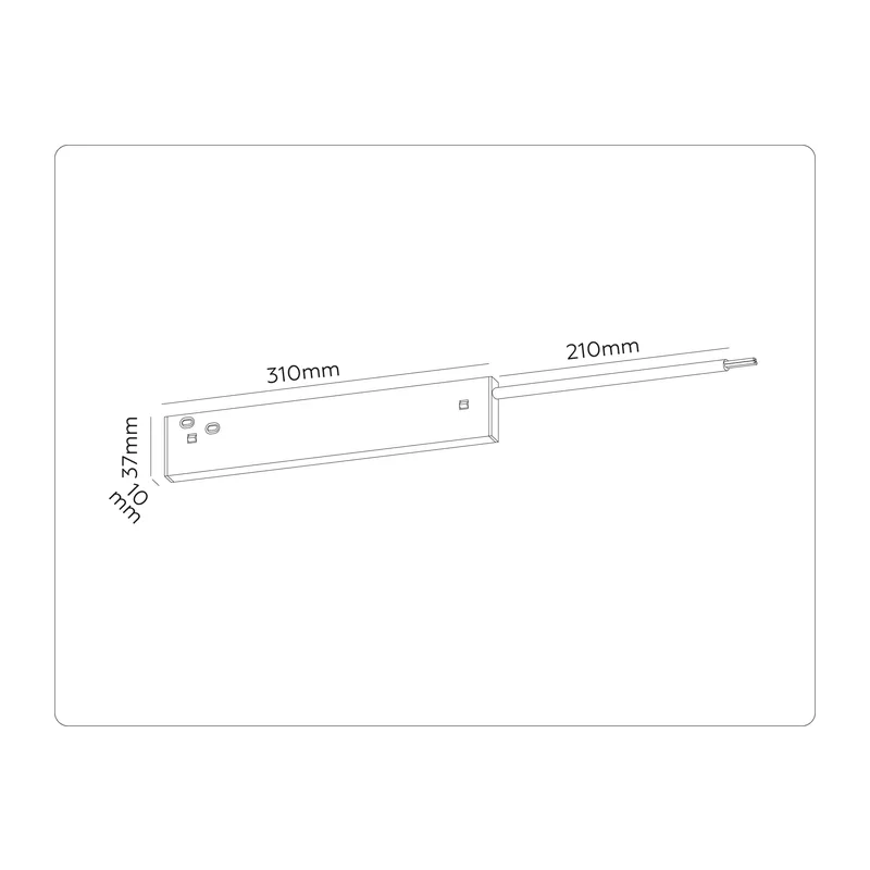 Блок питания внутренний Magnetic 10 48В 100Вт GL2060 WH белый IP20 100Вт 48В 200*10*37 Ambrella Light 2