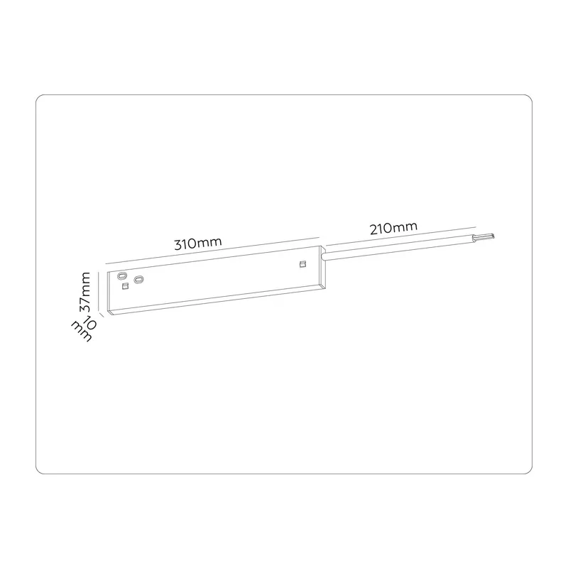 Блок питания внутренний Magnetic 10 48В 100Вт GL2061 BK черный IP20 100W 48V 200*10*37 Ambrella Light 4