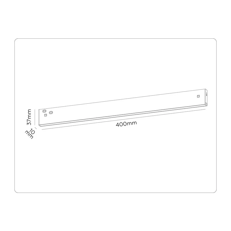 Трековый линейный светильник DIP-3CCT 3000K-6000K 20Вт 120° GL2325 BK черный IP20 20W 3CCT 3000-6400K 48V 400*10*37 Ambrella Light 10