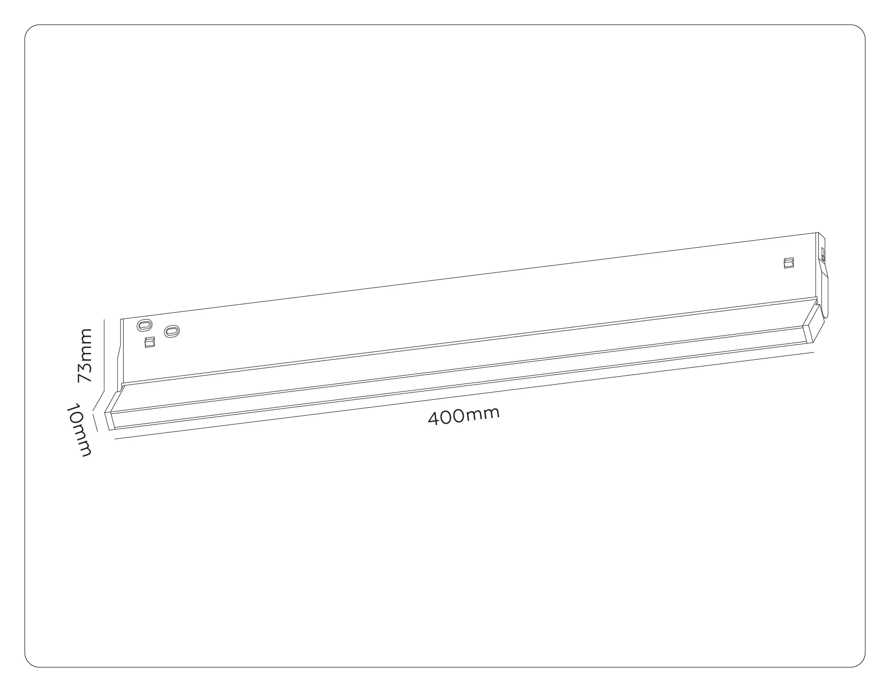 Трековый линейный светильник DIP-3CCT 3000K-6000K 20Вт 120° GL2355 BK черный IP20 20W 3CCT 3000-6400K 48V 400*10*73 Ambrella Light 9