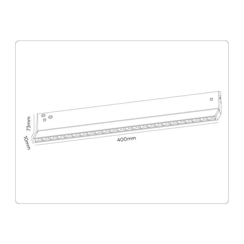 Трековый линейный светильник DIP-3CCT 3000K-6000K 20Вт 38° GL2365 BK черный IP20 20W 3CCT 3000-6400K 48V 400*10*73 Ambrella Light 9