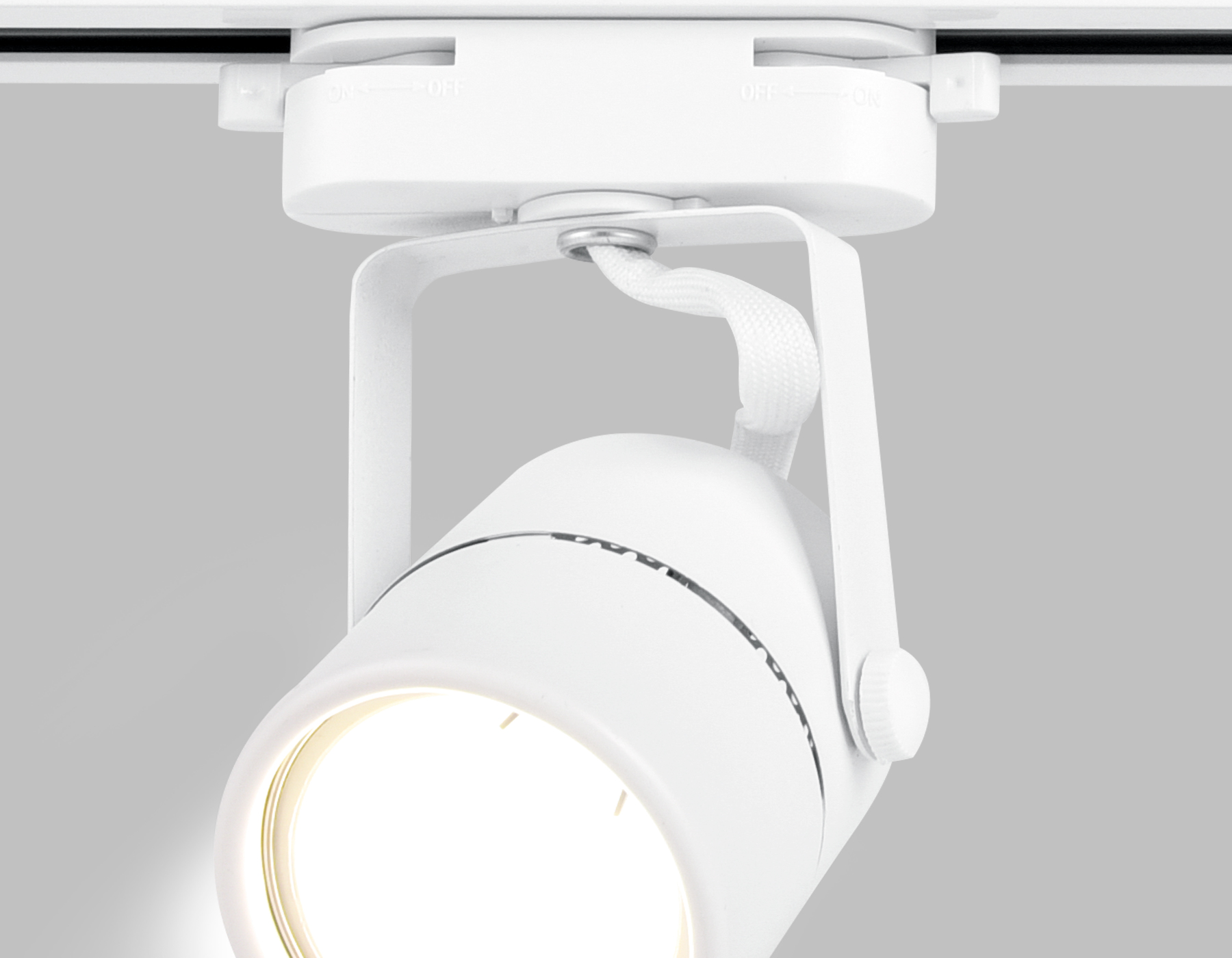 Трековый однофазный светильник со сменной лампой GL5101 WH белый GU10 max 12W Ambrella Light 10
