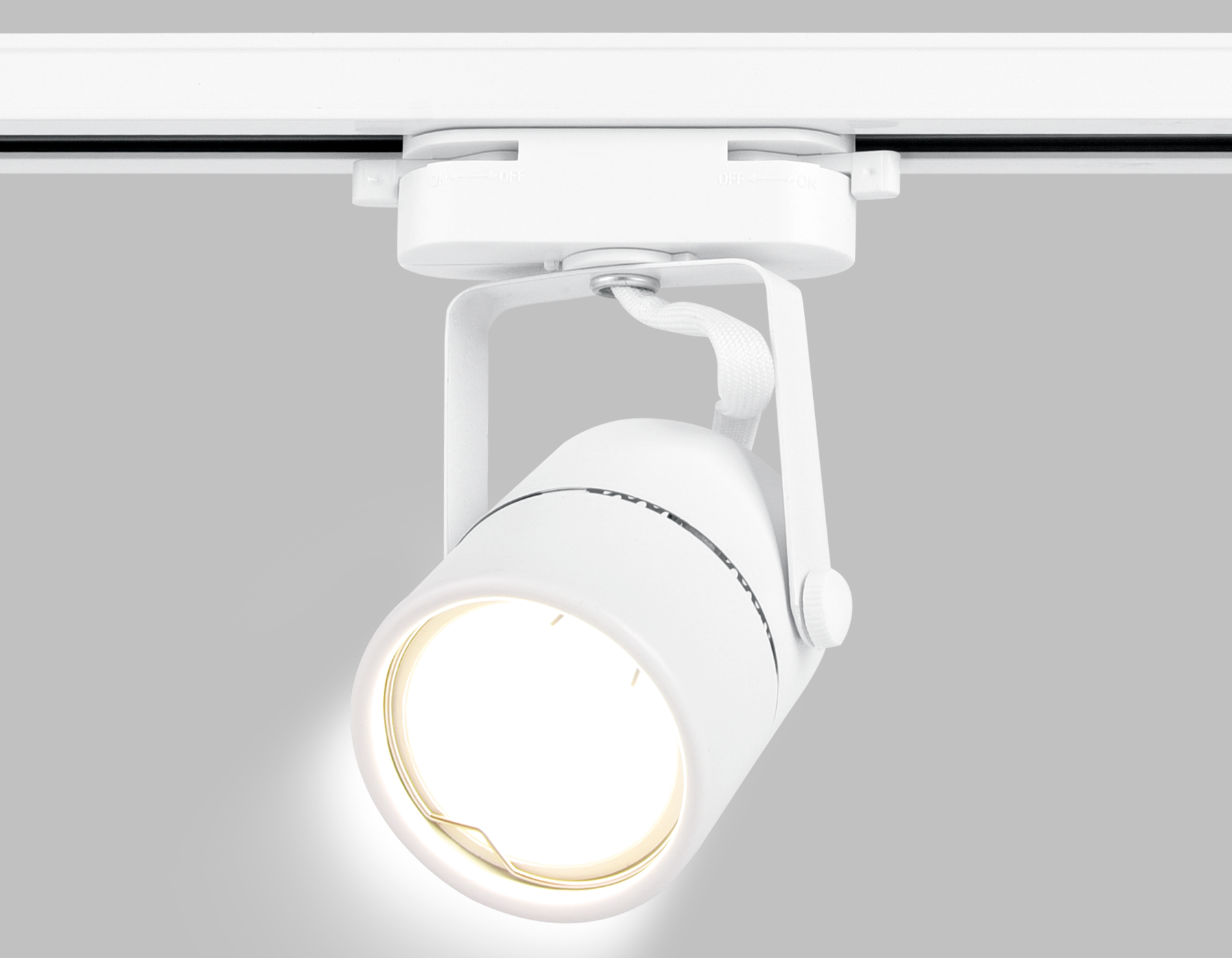 Трековый однофазный светильник со сменной лампой GL5101 WH белый GU10 max 12W Ambrella Light 12