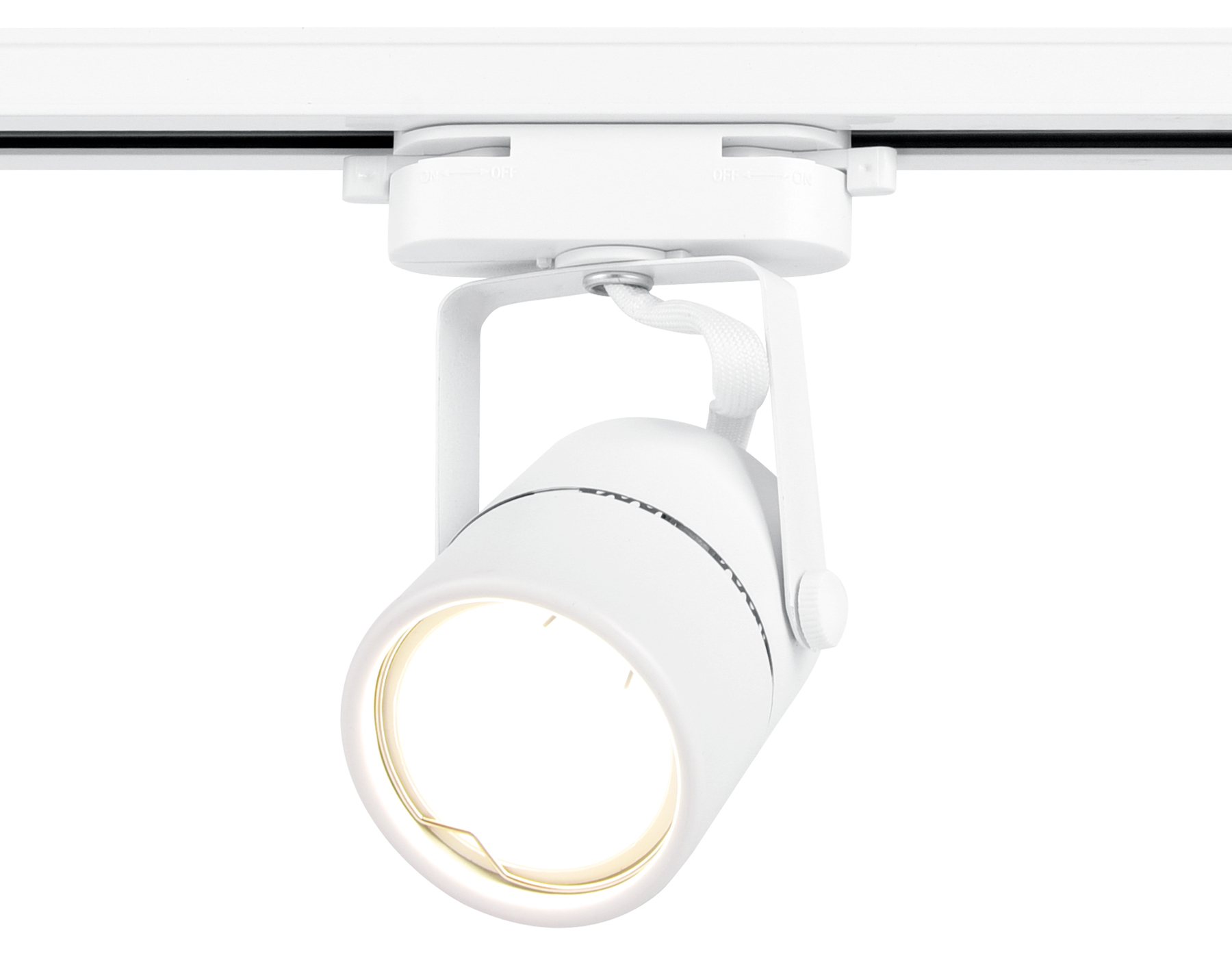 Трековый однофазный светильник со сменной лампой GL5101 WH белый GU10 max 12W Ambrella Light 8