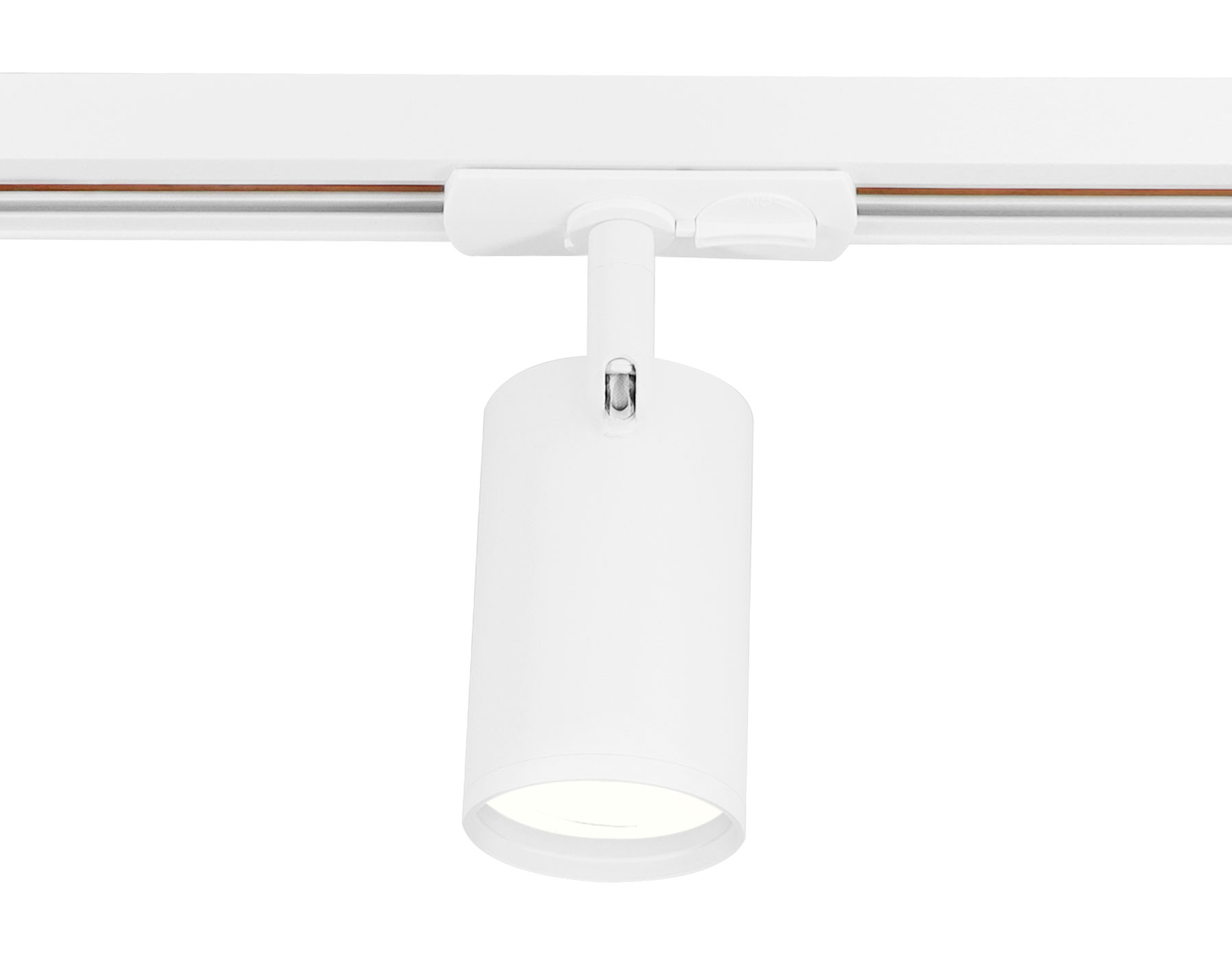 Трековый однофазный светильник со сменной лампой GL5128 WH белый GU10 max 12W Ambrella Light 8