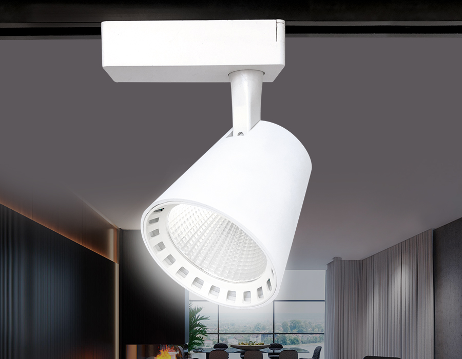 Трековый однофазный светодиодный светильник GL5975 WH белый LED 24W 4200K 24° Ambrella Light 6