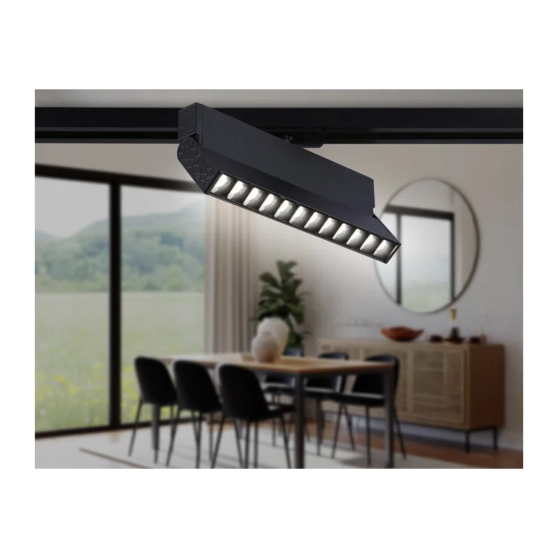 Трековый линейный светильник 4000K 12Вт 24° GL6819 BK черный LED 12W 4200K 24° 230*22*87 Ambrella Light 9