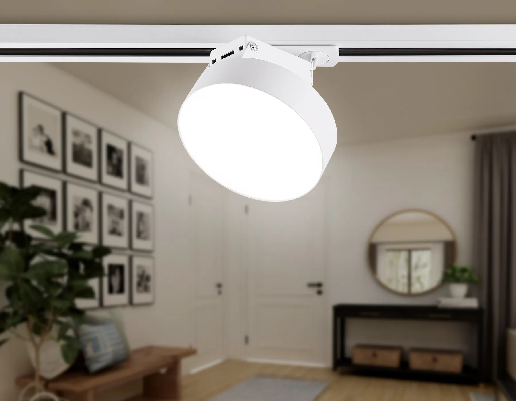 Трековый светильник 4000K 15Вт 120° GL6837 WH белый LED 15W 4200K D115*80 Ambrella Light 10