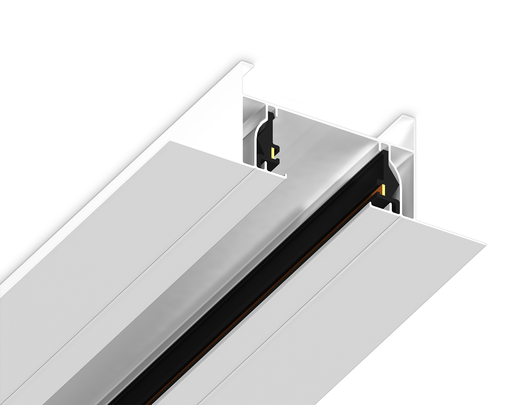 Шинопровод встраиваемый однофазный 1m Standard system 220V Plus GL7121 WH белый IP20 Standard 220V NEW 1000*58.6*18 Ambrella Light 8