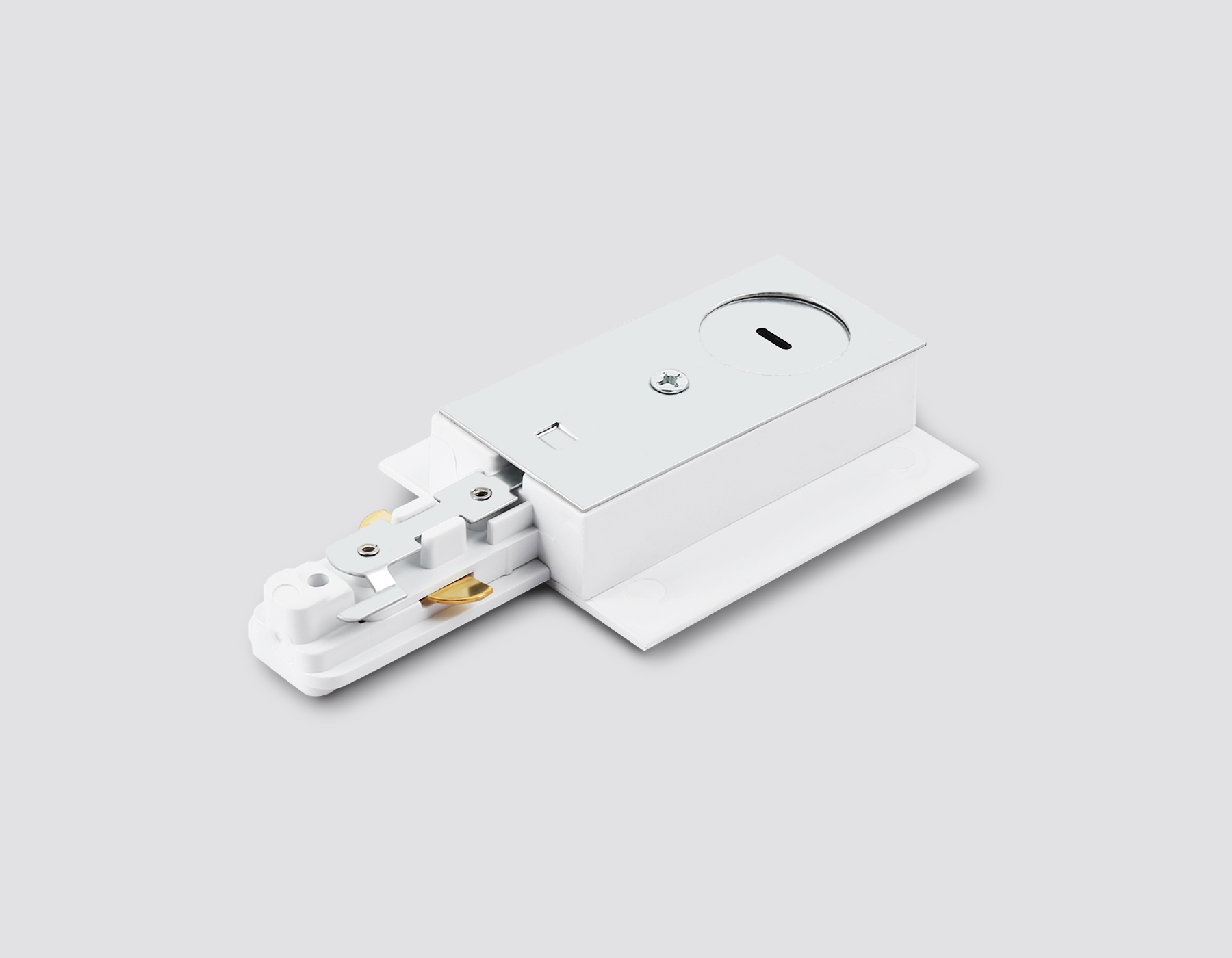Ввод питания для встраиваемого шинопровода Standard 220V Plus GL7155 WH белый ввод питания IP20 Standard 220V NEW 108*58.6*18 Ambrella Light 7