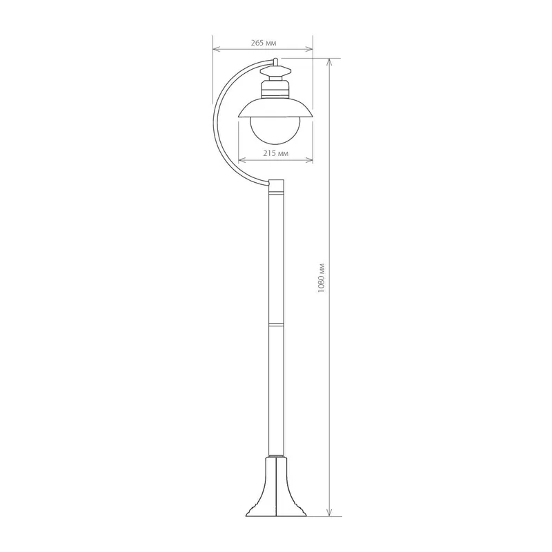 Уличный светильник на столбе Talli F черный IP44 GL 3002F черный Elektrostandard 5