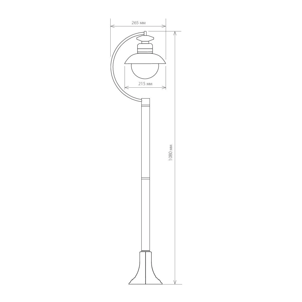 Уличный светильник на столбе Talli F брауни IP44 GL 3002F брауни Elektrostandard 5