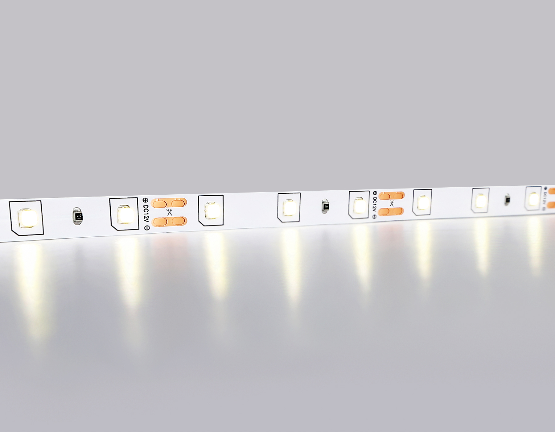 Светодиодная лента Ambrella Light GS1002 2835 60Led /4.8W m/ 12V IP20 4500K 5m /кратность резки 50mm GS1002 2835 60Led/ 4.8W m/ 12V IP20 4500K/ 5000*8*1.2mm (2 конт.) Ambrella Light 11