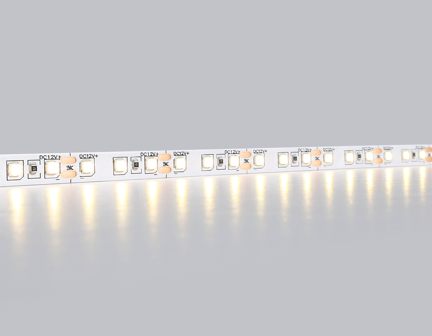 Светодиодная лента Ambrella Light GS1101 2835 120Led /9.6W m/ 12V IP20 3000K 5m/кратность резки 25mm GS1101 2835 120Led/ 9.6W m/ 12V IP20 3000K/ 5000*8*1.2mm (2 конт.) Ambrella Light 11