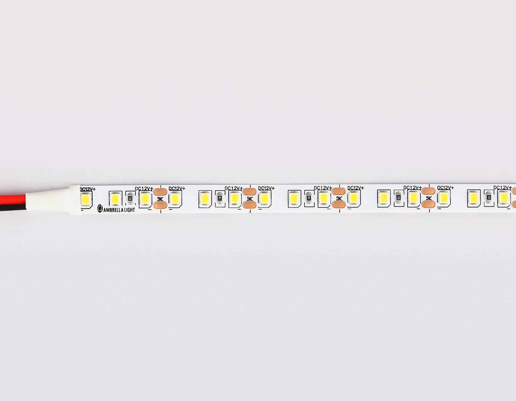Светодиодная лента Ambrella Light GS1101 2835 120Led /9.6W m/ 12V IP20 3000K 5m/кратность резки 25mm GS1101 2835 120Led/ 9.6W m/ 12V IP20 3000K/ 5000*8*1.2mm (2 конт.) Ambrella Light 13