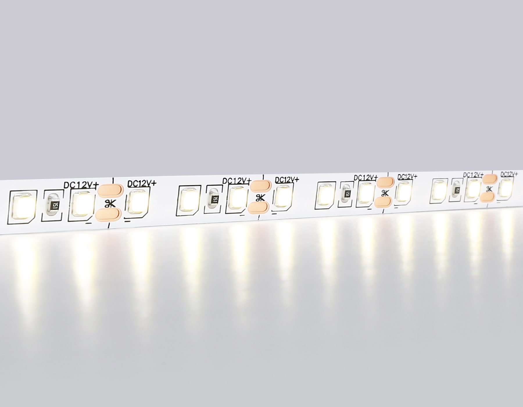 Светодиодная лента Ambrella Light GS1102 2835 120Led /9.6W m/ 12V IP20 4500K 5m/кратность резки 25mm GS1102 2835 120Led/ 9.6W m/ 12V IP20 4500K/ 5000*8*1.2mm (2 конт.) Ambrella Light 11