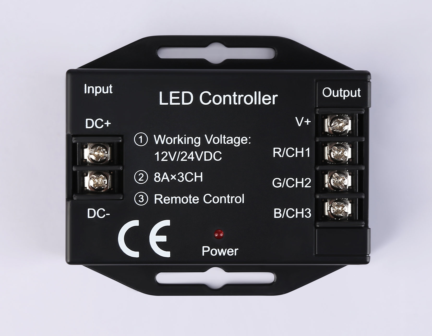 Контроллер для светодиодных лент RGB с сенсорным радио пультом 2.4G 24A 12V 288W/ 24V 576W GS11401 GS11401 контроллер RGB 24A 12V 288W/ 24V 576W (ПДУ Радио 2.4G AAA) Ambrella Light 8