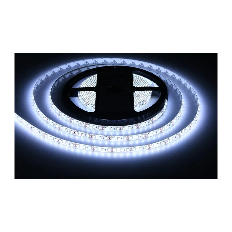 Светодиодная лента 12В 2835 120Led 9.6Вт/м 6500K IP65 5м GS1203 2835 120Led/ 9.6W m/ 12V IP65 6500K/ 5000*8*2.27mm (2 конт.) Ambrella Light 13