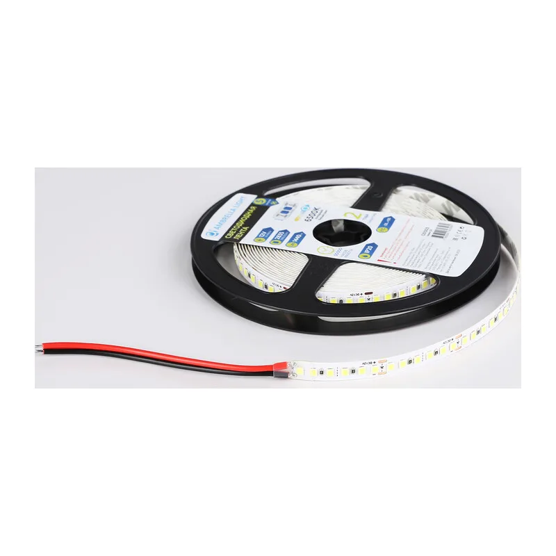 Светодиодная лента 12В 2835 180Led 14.4Вт/м 6500K IP20 5м GS1303 2835 180Led/ 14.4W m/ 12V IP20 6500K/ 5000*8*1.2mm (2 конт.) Ambrella Light 12
