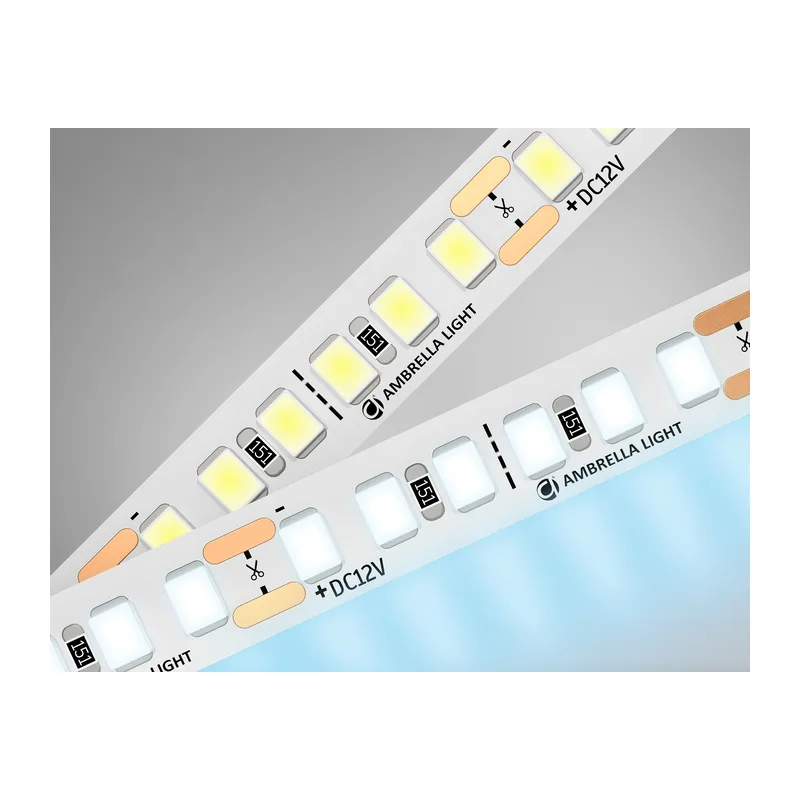 Светодиодная лента 12В 2835 180Led 14.4Вт/м 6500K IP20 5м GS1303 2835 180Led/ 14.4W m/ 12V IP20 6500K/ 5000*8*1.2mm (2 конт.) Ambrella Light 9