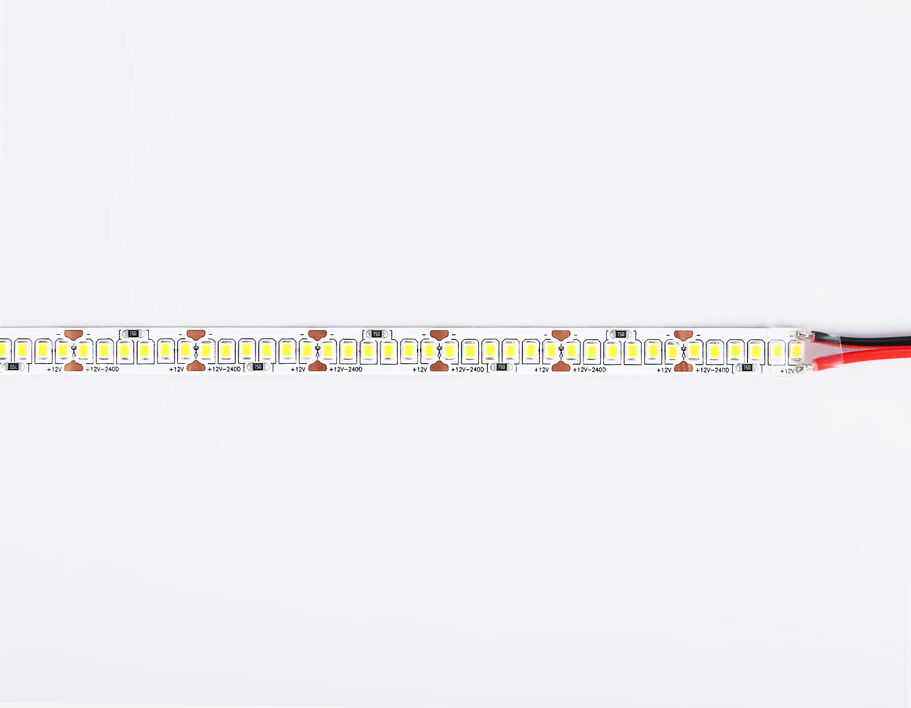 Светодиодная лента 12В 2835 240Led 19.2Вт/м 3000K IP20 5м GS1501 2835 240Led/ 19.2W m/ 12V IP20 3000K/ 5000*10*1.2mm (2 конт.) Ambrella Light 12