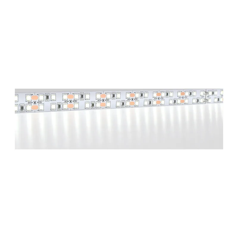 Светодиодная лента двухрядная 12В 2835 240Led 24Вт/м 6500K IP20 5м GS1703 2835 240Led/ 24W m/ 12V IP20 6500K/ 5000*14*1.2mm (2 конт.) Ambrella Light 10